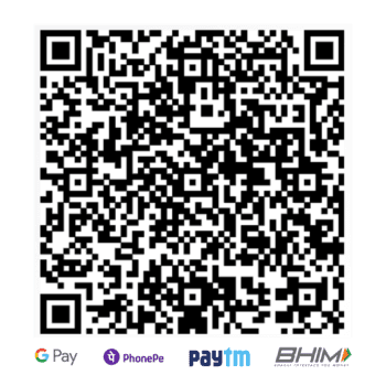 Scan to donate via UPI