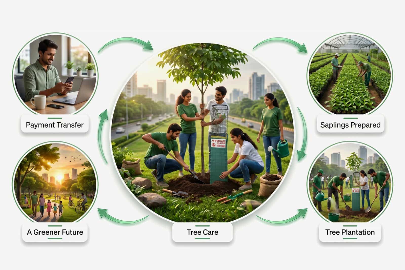What happens after you donate to 3,000 Tree Plantations?