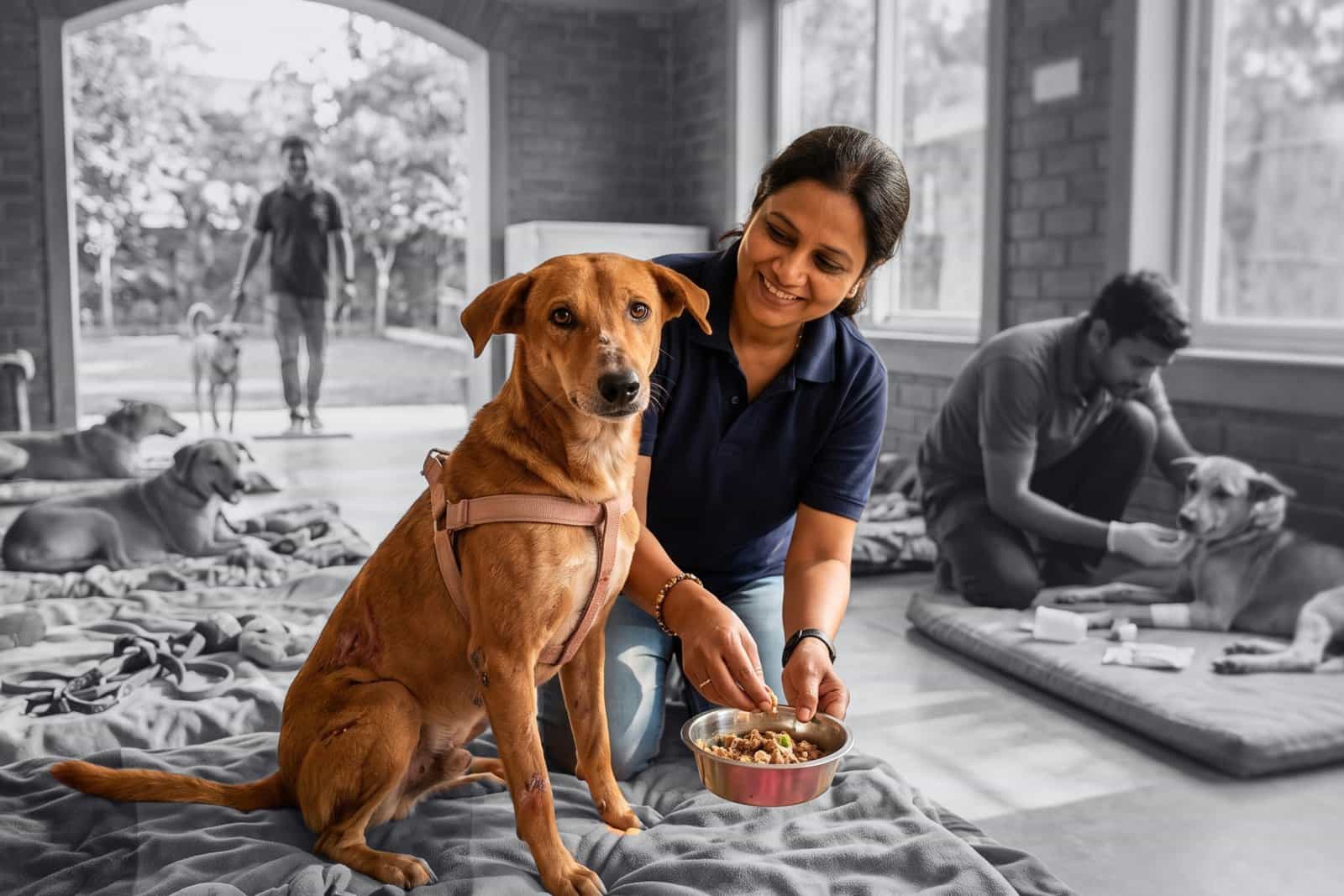 Support Shelter Dogs by Sponsoring Their Food, Medical Care, and Rehabilitation