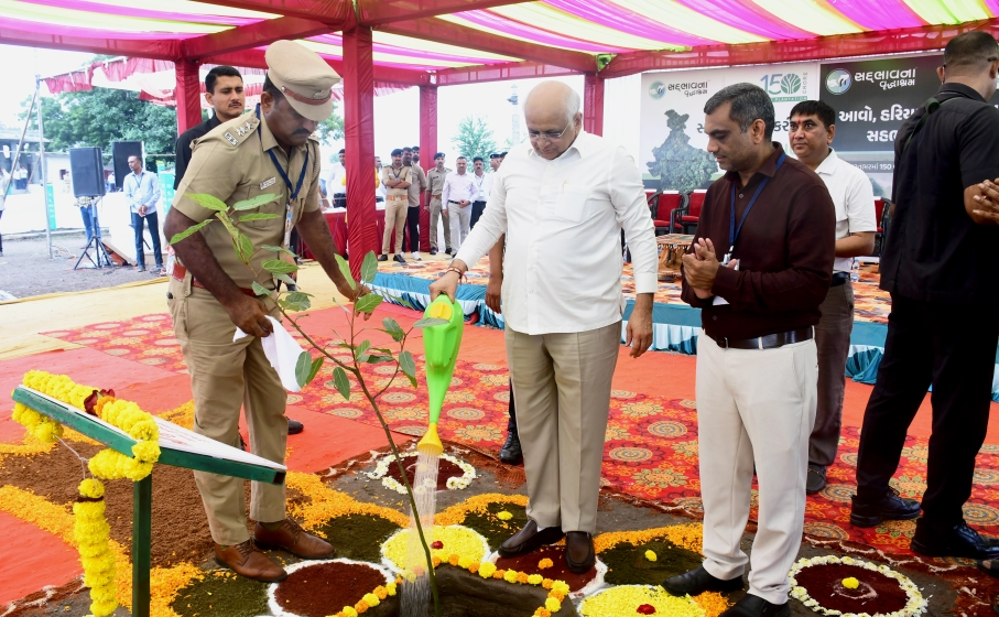 When the CM Planted a Sapling The Story Behind Sadbhavana Vruddhashram's Green Crusade